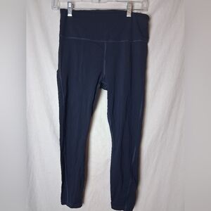 Athleta Leggings Ultimate Stash Pocket 7/8 Tight Dark Blue